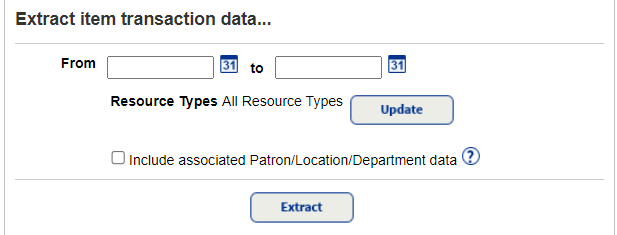 Item Transaction Data report.